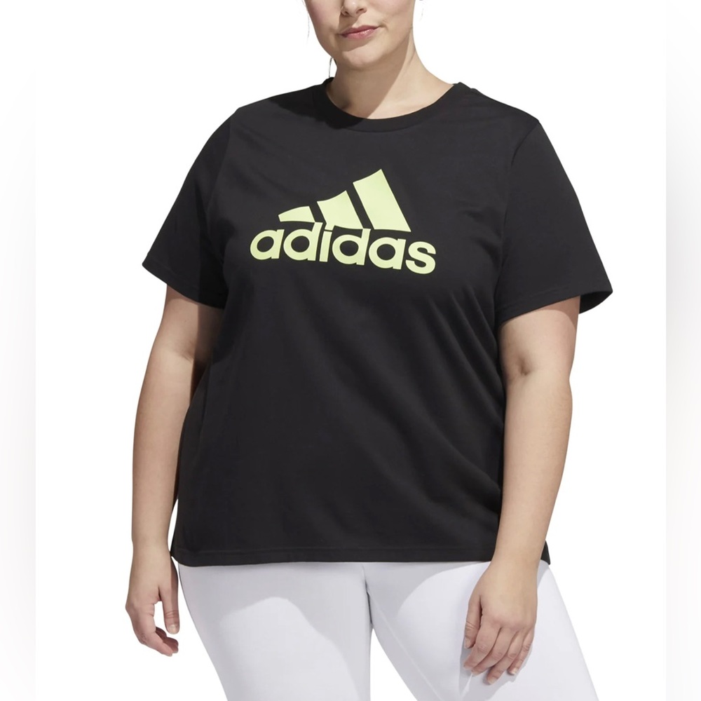 Plus Size Adidas Cotton Logo T-Shirt